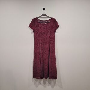 Burgundy lace Ronni Nicole dress